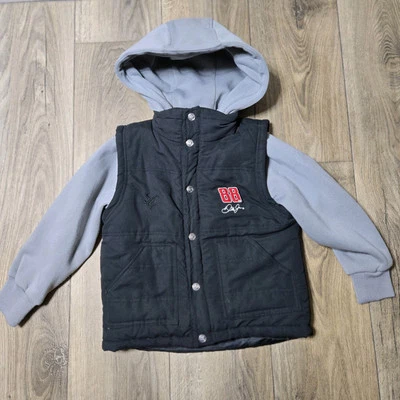Chaqueta acolchada auténtica NASCAR Chase talla juvenil XS 88 Dale Jr. negra Foto 1 de 4