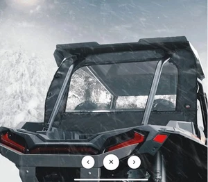 KEMIMOTO Rear Soft Window Windshield for Polaris RZR XP 1000/4 Turbo 2014-2023 - Picture 1 of 5