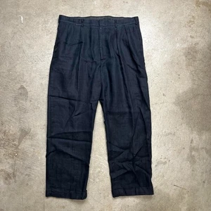 Vintage 80s Polo Ralph Lauren Linen Pleated Trousers Mens 36 Talon - Picture 1 of 6