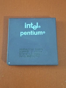 TESTED CPU INTEL PENTIUM 150 MHZ CERAMIC SOCKET 7 PROCESSOR RETRO PC DOS - Photo 1/2