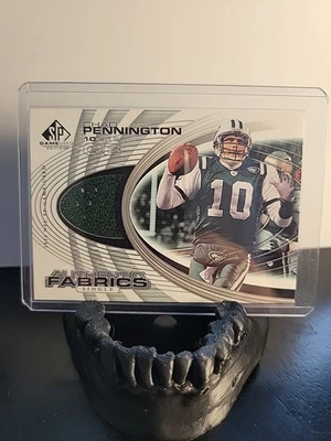 2004 SP Game Used Edition - Authentic Fabrics Chad Pennington #AF-CP (MEM) - Image 1 of 2