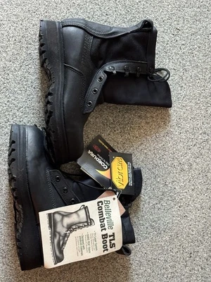 BELLEVILLE 700 ST Black LEATHER STEEL TOE TACTICAL MILITARY BOOTS Mens 4.5 W NEW - Image 1 of 4