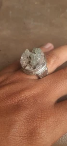 Rare Natural Grape Agate Ring - Indonesian Botryoidal Chalcedony - Picture 1 of 10