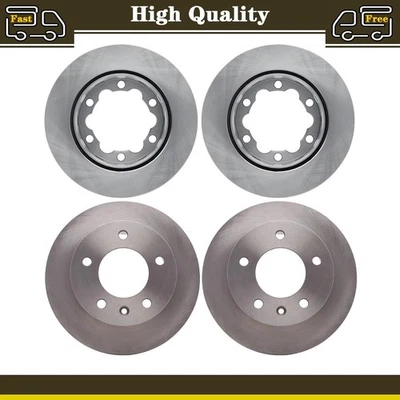 4 Front Rear OE Brake Rotors Fits Freightliner Sprinter 3500 2.7L - Image 1 of 4