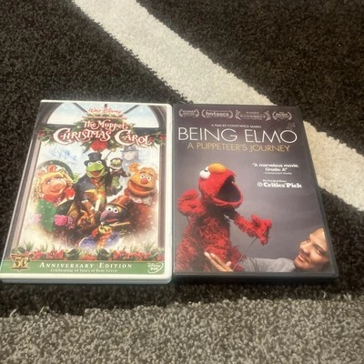 Muppet Christmas Carol Disney DVD Anniv Edition Holiday Henson + Being Elmo Docu Foto 1 de 2