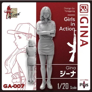 ZLPLA Original 1/20 Mädchen in Aktion Gina Harz Figur Montage Modellbausatz GA-007 - Bild 1 von 10
