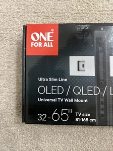 "Soporte de montaje en pared ultra delgado para TV One For All WM6411 32""-65"" pulgadas (nuevo)" - Imagen 1 de 13