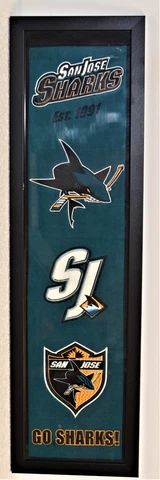 San Jose Sharks Team Patch Plaque AMS Auction Merchandise Source dsp Cover