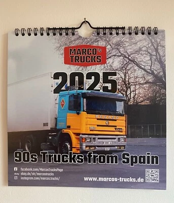 Marco ́s Trucks Camión Calendario 2025 - Camiones Años 90 de España - 21x21cm/KL4 Foto 1 de 3