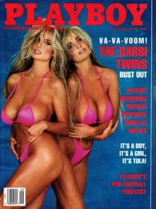 Playboy Magazine September 1991 - Playmate Samantha Dorman - Barbi Twins 36DD - Picture 1 of 8