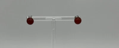 Sterling Silver Amber Stud Earrings  - Image 1 of 4