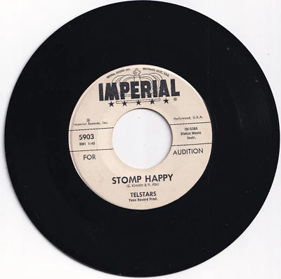 TELSTARS: STOMP HAPPY / CONTINENTAL MASH - SURF ROCK 45 PROMO 5903 VG+🔊 - Image 1 of 2