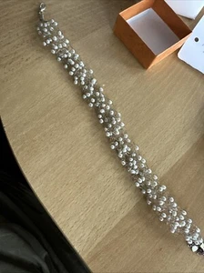 Kropfkette Silberdraht Perlen - Bild 1 von 4