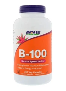 NOW FOODS B-100 KOMPLEX 250 VEGETARISCHE KAPSELN - Picture 1 of 1