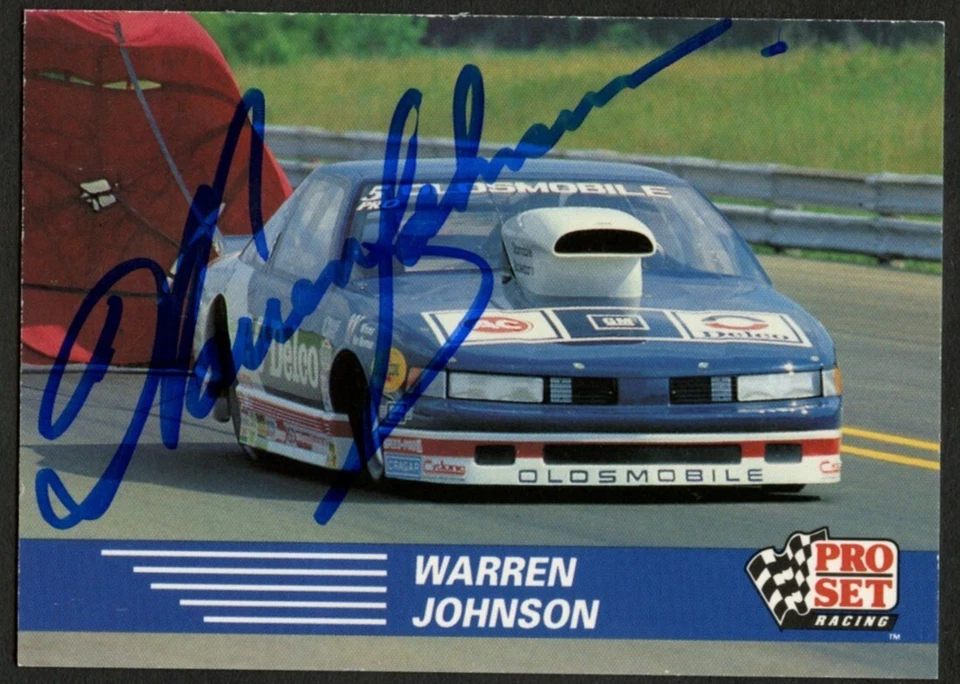 Warren Johnson #86 signed autograph auto 1991 Pro Set  NHRA Trading Card - Image 1 of 1
