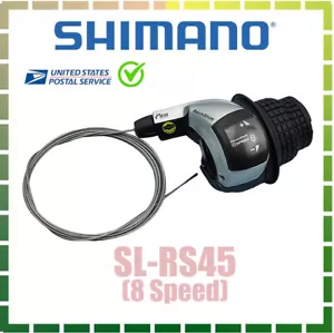 Shimano RevoShift SL-RS45 8 Speed MTB Bicycle Twist Grip Shifter Lever RS45 - Picture 1 of 2