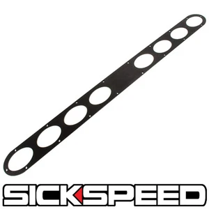 1 PC LONG BLACK ALUMINUM REAR BUMPER AIR DIVERSION DIFFUSER PANEL 8 HOLES P11 - Bild 1 von 1