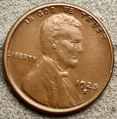 1925 S * Lincoln Wheat Cent - Higher Grade ~ A641 Cover