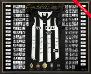Collingwood Signed 125th Anniversary Official AFL Jumper x 64 Signatures Framed - Picture 1 of 1