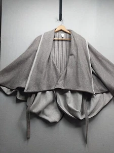 NWT MP Fasion Wool Blend Draped Cape Sleeve Coat Womens Medium Made In USA - Picture 1 of 4