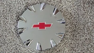 NEW SSR Chrome Center Caps with Red Bowties Fit OEM Wheels set of 4 - Picture 1 of 2