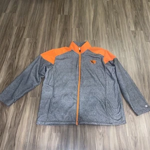 Champion OSU Oregon State Beavers Full Zip Sweatshirt Men Size XL Grey / Orange - Picture 1 of 7