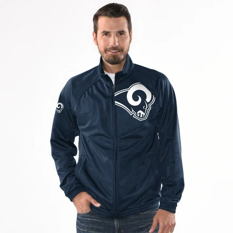 Los Angeles Rams NFL Synergy Track Jacket - Navy By G-III Cover