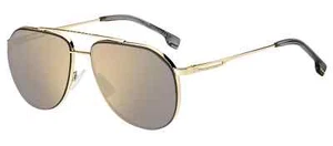 $299.00  Boss 1326/SJ5G60UE Double-Bridge Made inItaly Sunglasses Men Gold Tone - Picture 1 of 11