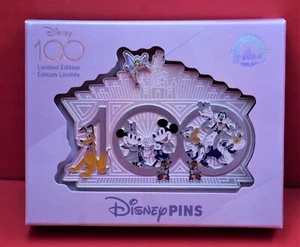 Disney 100 Years Of Wonder Fab Five Lathe Boxed LIMITED EDITION Pin Sold Out - Picture 1 of 6