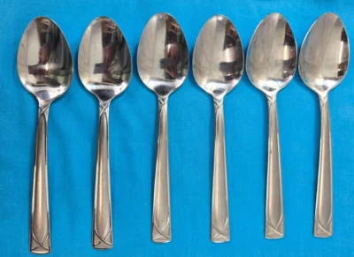 Cucharas de sopa de acero inoxidable Cambridge Crossroads Sand 6 lugares/ovaladas Foto 1 de 4