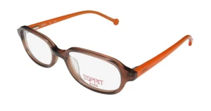 NEW ESPRIT 17408 GLASSES PLASTIC 46-16-125 535 OVAL FULL-RIM BROWN - Picture 1 of 8