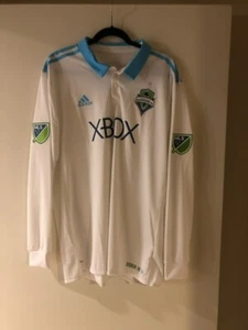 Seattle Sounders FC LS Adidas Climacool Authentic Away Jersey 2018 - 2XL XXL NWT - Picture 1 of 3