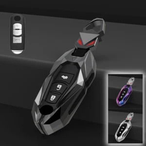Zinc Alloy Silicone Car Key Fob Case Cover For Mazda 2 3 5 6 CX-3 CX-5 CX-7 CX-9 - Foto 1 di 15