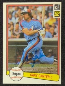 Gary Carter Signed Auto Autographed 1982 Donruss Baseball Card HOF Expos Mets - Picture 1 of 8