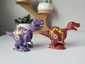 Jurassic World Brawlasaurs Magnetic Figures LOOSE Lot Of 2 Purple & Red 2014 - Picture 1 of 7