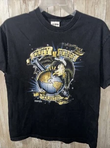 7.62 Designs 2005 Duty Honor Country T Shirt Size Large Eagle Patriotic - Picture 1 of 6
