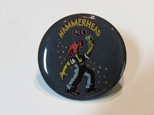 BEER BUTTON Pinback ~ McMENAMINS Brewing Hammerhead Ale - Bothell, WASHINGTON - Picture 1 of 2