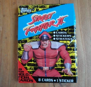 Street Fighter II Topps ONE ( 1 ) Factory Sealed Wax Pack Vintage NOS 1993 - Picture 1 of 8