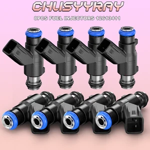 Genuine (8) Fuel Injectors For GMC Chevrolet 4.8L 5.3L 6.0L 12613411 - Picture 1 of 12