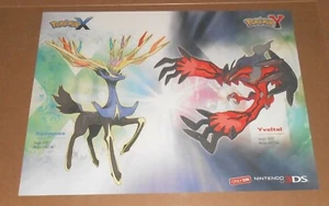Pokemon Kalos the World of Pokemon XY 2-Sided Poster 28x22 Nintendo Map - Picture 1 of 4