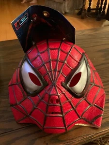 Vintage Cesar Spiderman vinyl mask adult Marvel NWT - Photo 1/4