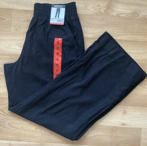 Briggs Ladies' Linen Blend Pant, Black, M - Picture 1 of 6