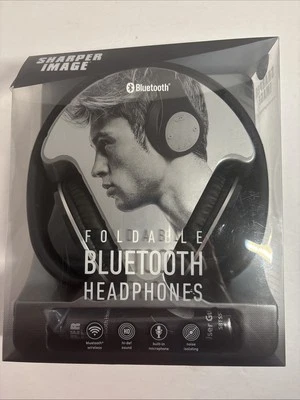 Sharper Image Foldable Bluetooth Headphones SBT557 New! $120 retail NICE!💜 - Image 1 of 4