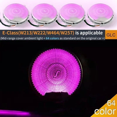 Cubierta de altavoz de audio de puerta de acero plateado para Mercede Benz S E G Clase W213 2015-21 Foto 1 de 4