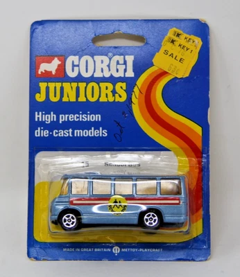 Autobús escolar Corgi Juniors 1973 vintage n.º 15 Nuevos En Tarjeta Gran Bretaña Envío Gratis Foto 1 de 4