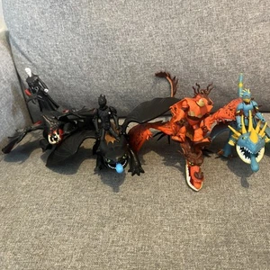 How To Train Your Dragon Action Figure Bundle 4x Pixar Job Lot - Picture 1 of 13