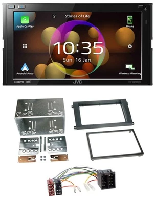 JVC DAB MP3 2DIN Bluetooth USB Autoradio für Porsche Cayenne 2002-2007 - Bild 1 von 4