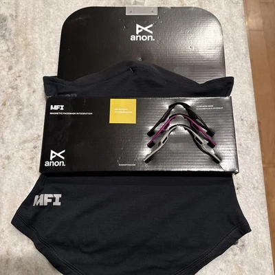 Anon MFI Mascarilla Magnética Integración Calentador de Cuello Peso Medio NUEVO Negro Foto 1 de 4