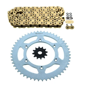 2006 - 2008 fit Suzuki RM125 RM 125 Gold O Ring Chain & Sprocket 12/51 520-114L - Picture 1 of 4