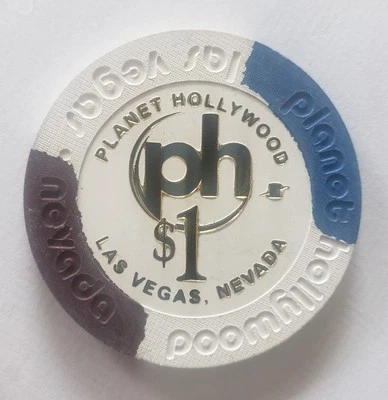 1.00 Chip NEW  from the Planet Hollywood Las Vegas Nevada - Image 1 of 2
